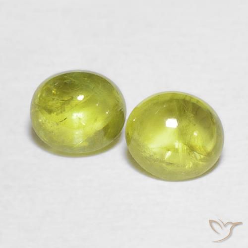 1.98ctw Naturale Pineapple yellow Sfene, Ovale, Trasparente