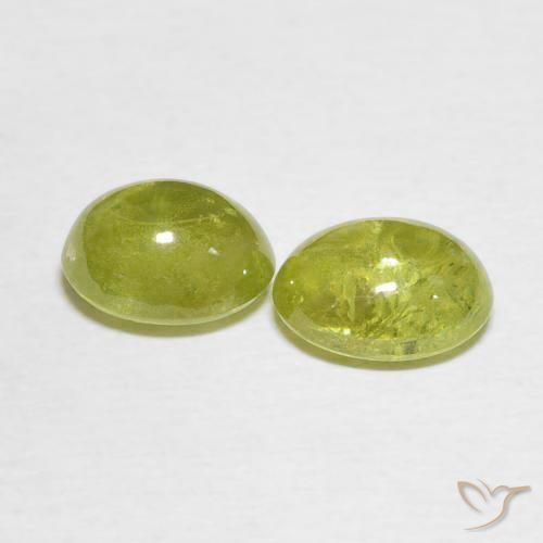 Gemme di Sfene Giallo medio naturale da 3.61 ct, Ovale, Trasparente