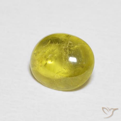 Sfene Bombo Giallo naturale da 1.04 ct, Ovale, Trasparente