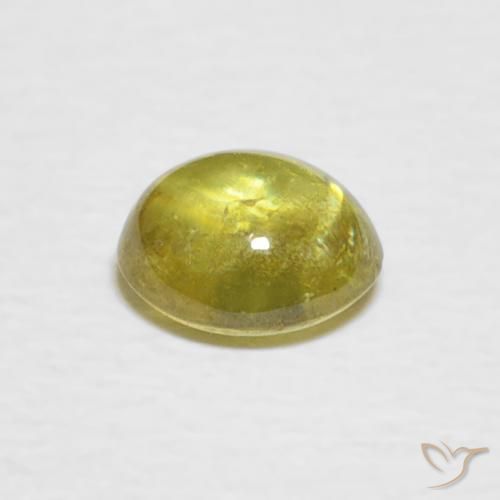 Sfene Giallo medio naturale da 0.81 ct, Ovale, Trasparente