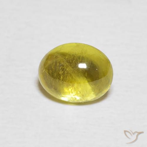 0.96ct Naturale Giallo brunastro Sfene, Ovale, Trasparente