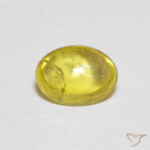 1.34ct Naturale Giallo miele chiaro Sfene, Ovale, Trasparente