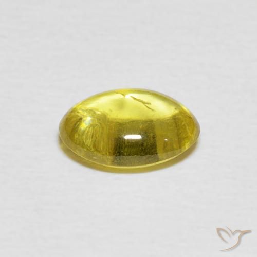 Sfene Giallo miele chiaro naturale da 1.34 ct, Ovale, Trasparente