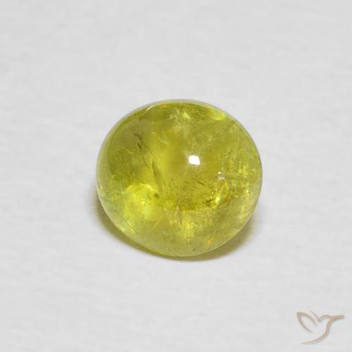Sfene Giallo medio naturale da 1.18 ct, Ovale, Trasparente