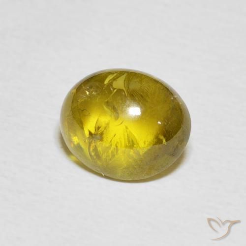 Sfene Giallo brunastro naturale da 2.79 ct, Ovale, Trasparente