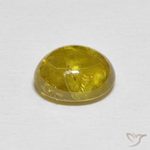 Sfene Giallo brunastro naturale da 2.79 ct, Ovale, Trasparente