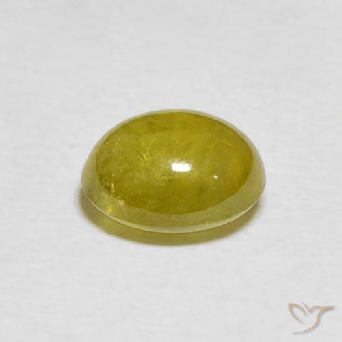 Sfene Pineapple yellow naturale da 2.51 ct, Ovale, Trasparente