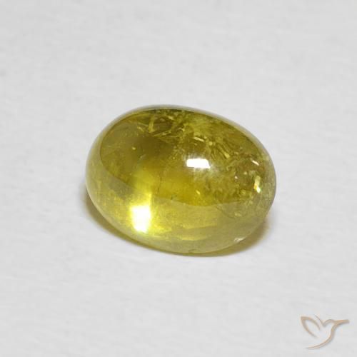 Sfene Giallo medio naturale da 2.12 ct, Ovale, Trasparente