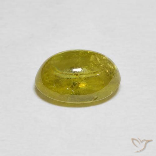 Sfene Giallo medio naturale da 2.12 ct, Ovale, Trasparente