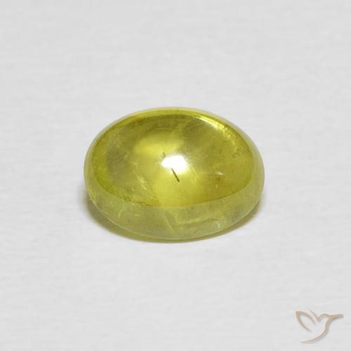 1.79ct Naturale Giallo medio Sfene, Ovale, Trasparente