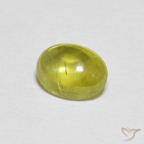 Sfene Giallo medio naturale da 1.79 ct, Ovale, Trasparente