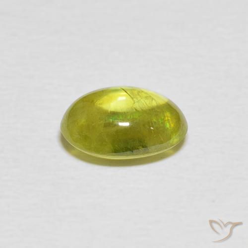 Sfene Giallo medio naturale da 1.79 ct, Ovale, Trasparente