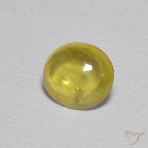 Sfene Giallo medio naturale da 0.76 ct, Ovale, Trasparente