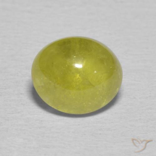 1.39ct Naturale Giallo medio Sfene, Ovale, Trasparente