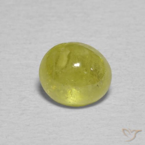 0.85ct Naturale Giallo medio Sfene, Ovale, Trasparente