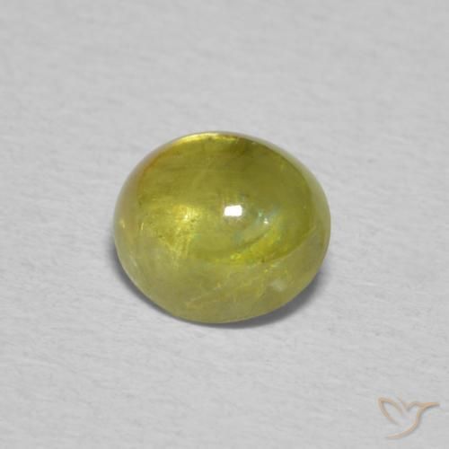 Sfene Giallo medio naturale da 0.95 ct, Ovale, Trasparente