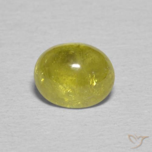 0.91ct Naturale Pineapple yellow Sfene, Ovale, Trasparente