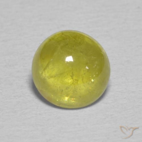 1.41ct Naturale Pineapple yellow Sfene, Ovale, Trasparente