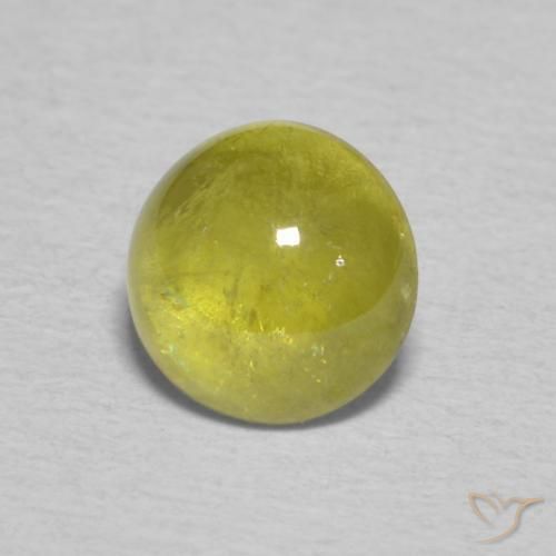 Sfene Pineapple yellow naturale da 1.41 ct, Ovale, Trasparente