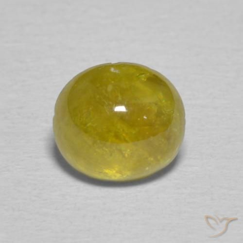 1.34ct Naturale Pineapple yellow Sfene, Ovale, Trasparente