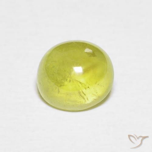 1.53ct Naturale Verde giallastro Sfene, Ovale, Trasparente