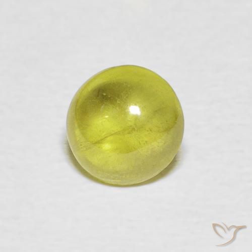 1.15ct Naturale Caldo bosco verde Sfene, Ovale, Trasparente