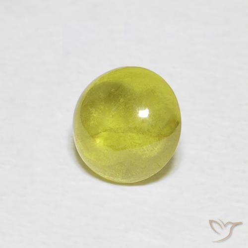 Sfene Caldo bosco verde naturale da 1.15 ct, Ovale, Trasparente