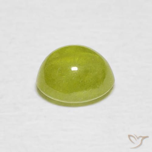 Sfene Caldo bosco verde naturale da 1.06 ct, Ovale, Trasparente