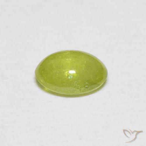 Sfene Verde medio naturale da 0.83 ct, Ovale, Trasparente