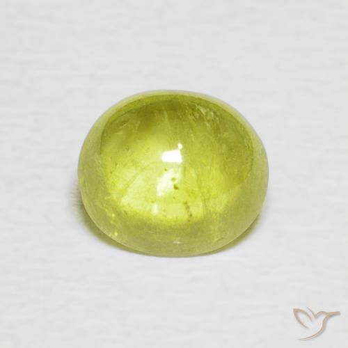 1.18ct Naturale Giallo Limone Chiaro Sfene, Ovale, Trasparente