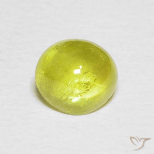 1.73ct Naturale Giallo Limone Chiaro Sfene, Ovale, Trasparente
