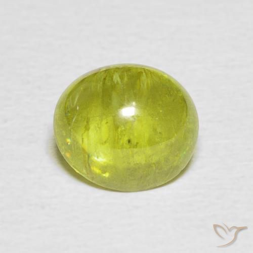 2.22ct Naturale Giallo chiaro Sfene, Ovale, Trasparente