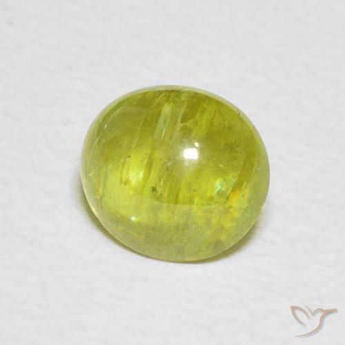 Sfene Giallo chiaro naturale da 2.22 ct, Ovale, Trasparente