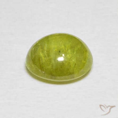Sfene Giallo chiaro naturale da 2.22 ct, Ovale, Trasparente