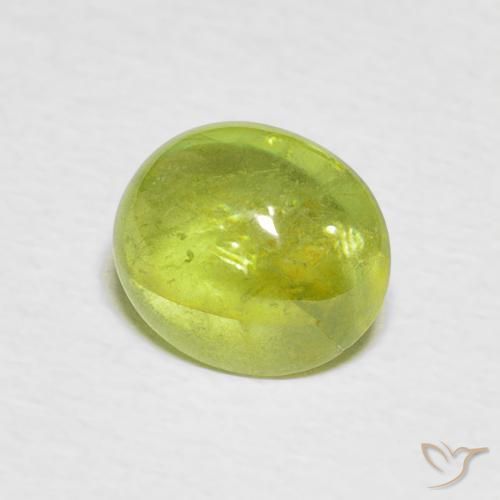 Sfene Giallo chiaro naturale da 1.90 ct, Ovale, Trasparente
