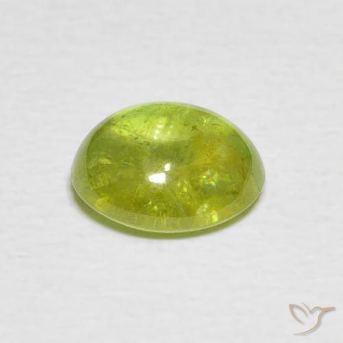 Sfene Giallo chiaro naturale da 1.90 ct, Ovale, Trasparente