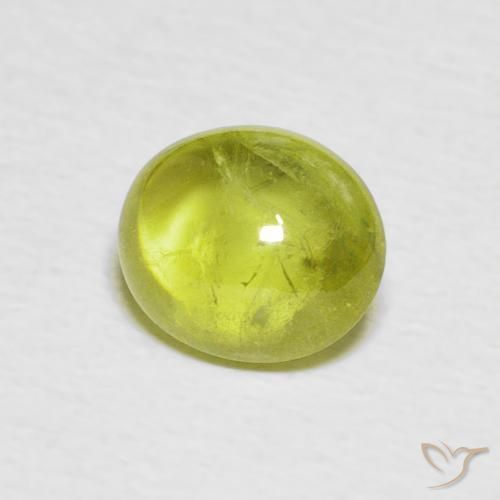 Sfene Giallo Limone Chiaro naturale da 1.63 ct, Ovale, Trasparente