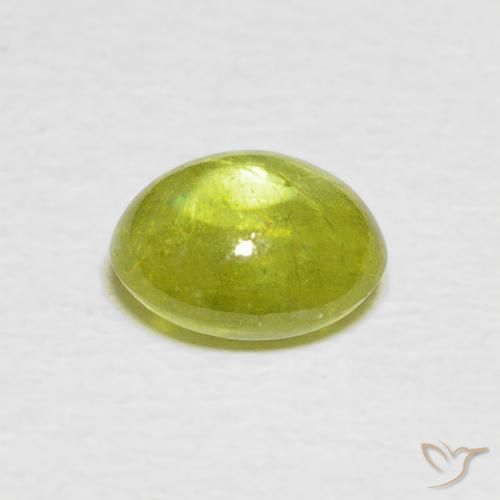 Sfene Giallo Limone Chiaro naturale da 1.63 ct, Ovale, Trasparente