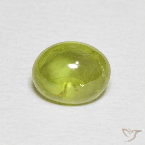 1.36ct Naturale Giallo chiaro Sfene, Ovale, Trasparente