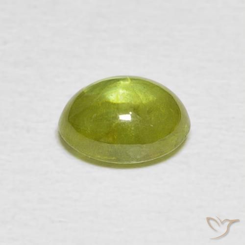 Sfene Giallo chiaro naturale da 1.36 ct, Ovale, Trasparente