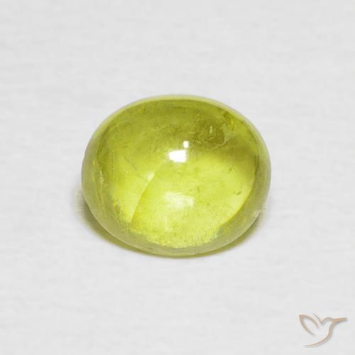1.44ct Naturale Giallo chiaro Sfene, Ovale, Trasparente