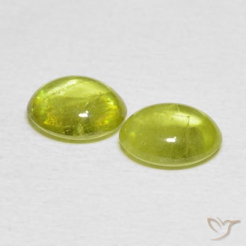Gemme di Sfene Giallo Limone Chiaro naturale da 2.57 ct, Ovale, Trasparente