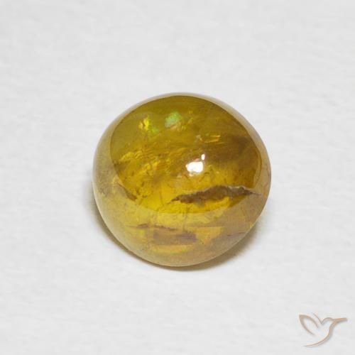 Sfene Marrone dorato verdastro naturale da 2.03 ct, Ovale, Trasparente