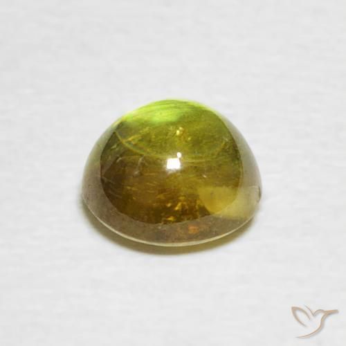 Sfene Giallo medio naturale da 1.31 ct, Ovale, Trasparente