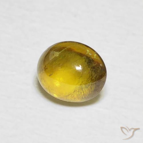 Sfene Marrone medio naturale da 0.69 ct, Ovale, Trasparente