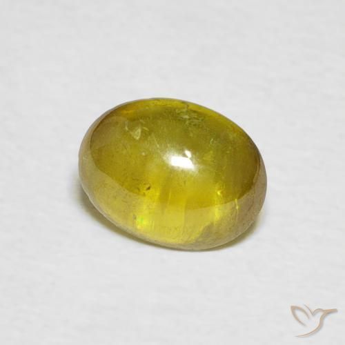 Sfene Giallo medio naturale da 1.11 ct, Ovale, Trasparente