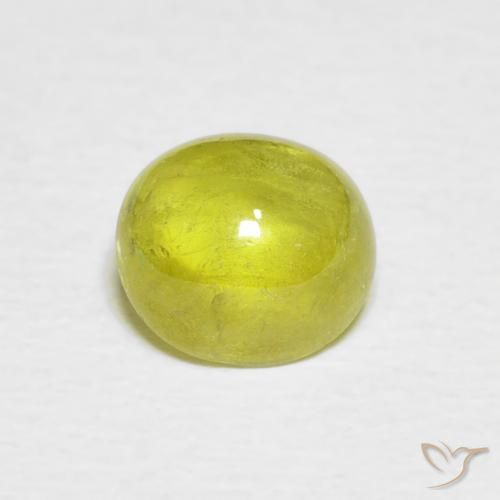 2.06ct Naturale Giallo verdastro Sfene, Ovale, Trasparente