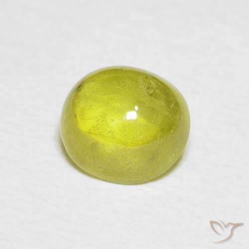 Sfene Giallo verdastro naturale da 2.06 ct, Ovale, Trasparente