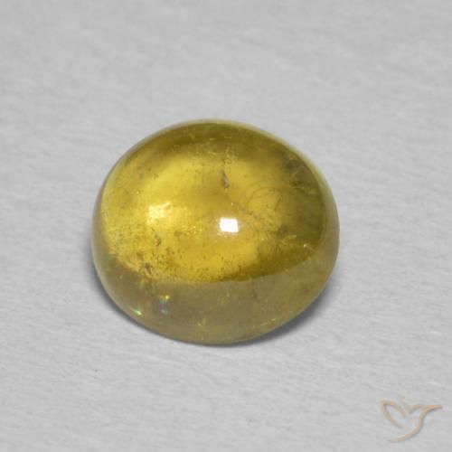 Sfene Giallo di Digione naturale da 1.82 ct, Ovale, Trasparente