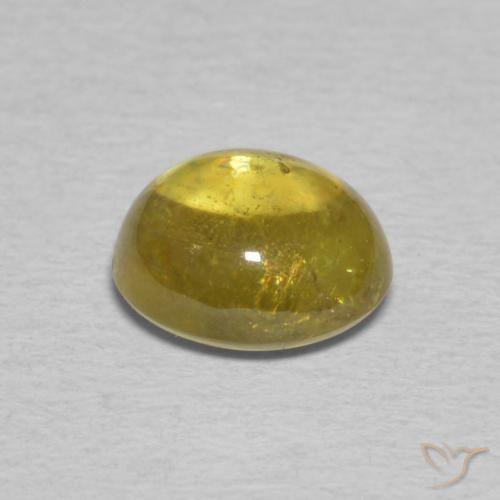Sfene Giallo di Digione naturale da 1.82 ct, Ovale, Trasparente